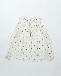 THE SHINZONE PAISLEY EMBROIDERED BLOUSE ECRU 02