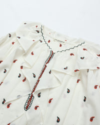 THE SHINZONE PAISLEY EMBROIDERED BLOUSE ECRU 02
