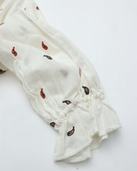 THE SHINZONE PAISLEY EMBROIDERED BLOUSE ECRU 02