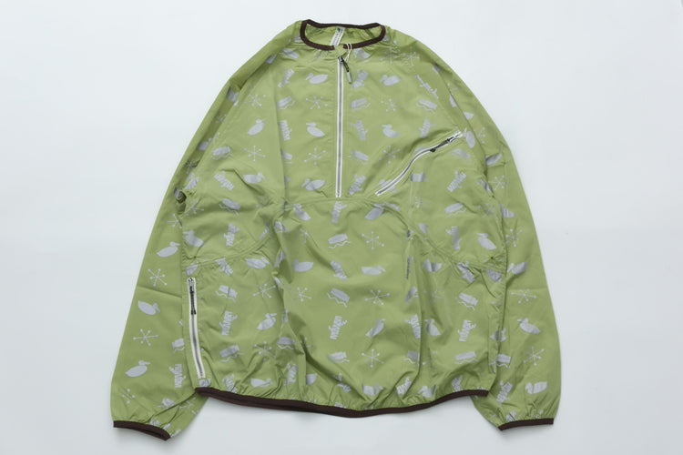NOROLL SIGN REFLECTION PULLOVER LIME GREEN