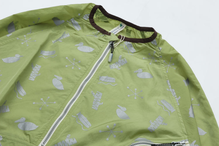 NOROLL SIGN REFLECTION PULLOVER LIME GREEN