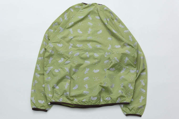 NOROLL SIGN REFLECTION PULLOVER LIME GREEN