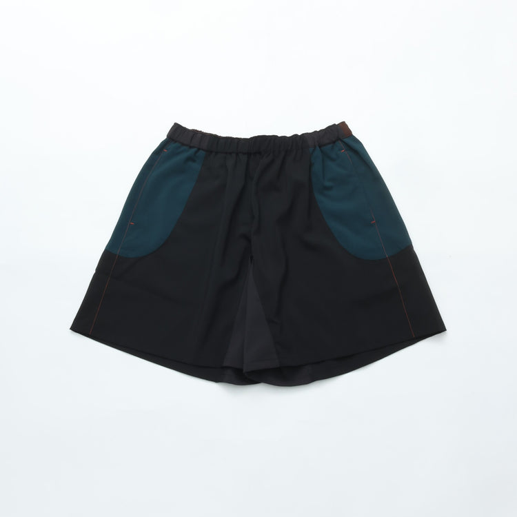 UNTRACE　_271 レジャーショーツ BLACK MULTI