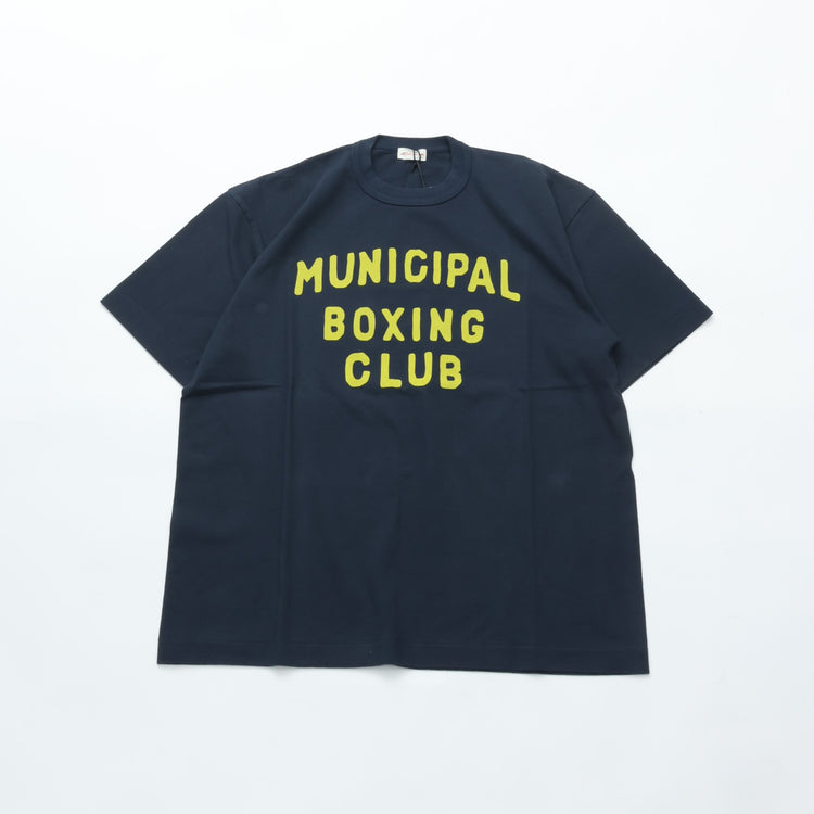 A.G.SPALDING&BROS   ARCHIVE GRAPHIC TEE MUNICIPAL BOXING CLUB NAVY