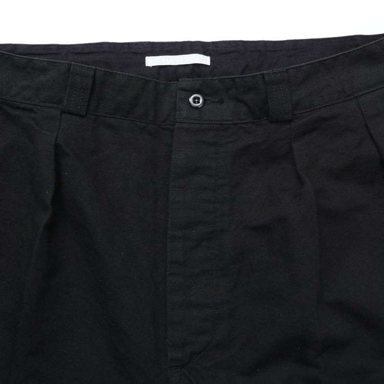 HATSKI / 2Tack Easy C/L Chino Shorts -Black- HTK-23001-L