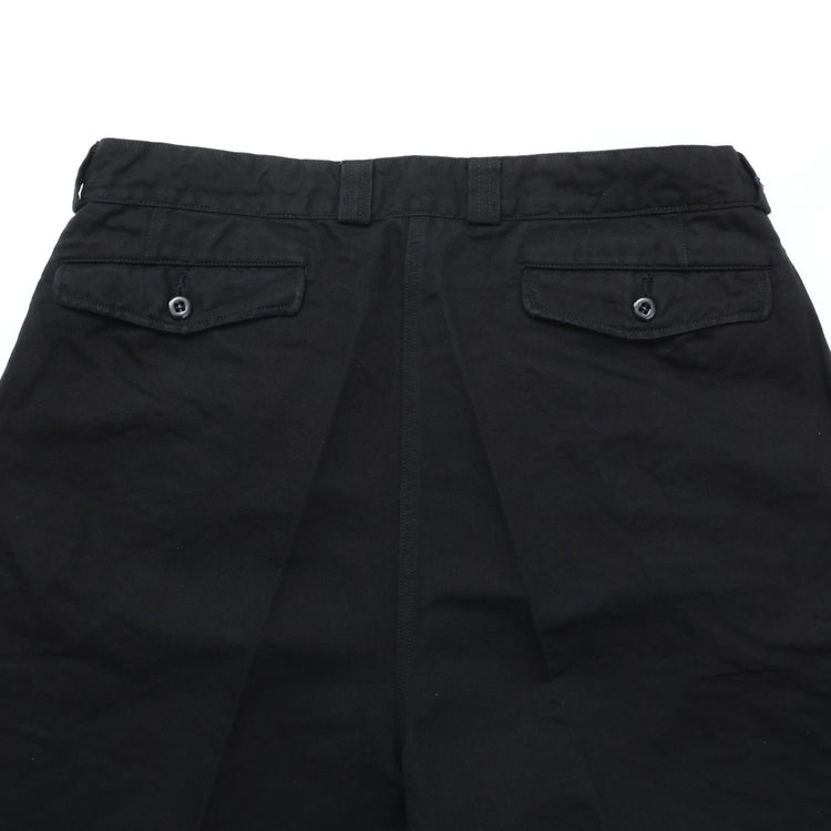 HATSKI / 2Tack Easy C/L Chino Shorts -Black- HTK-23001-L
