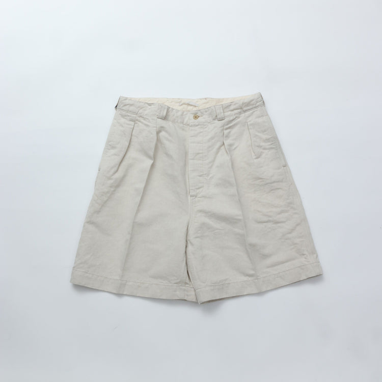 HATSKI / 2Tack Easy C/L Chino Shorts -Ecru- HTK-23001-L