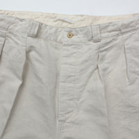 HATSKI / 2Tack Easy C/L Chino Shorts -Ecru- HTK-23001-L