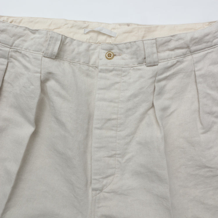 HATSKI / 2Tack Easy C/L Chino Shorts -Ecru- HTK-23001-L