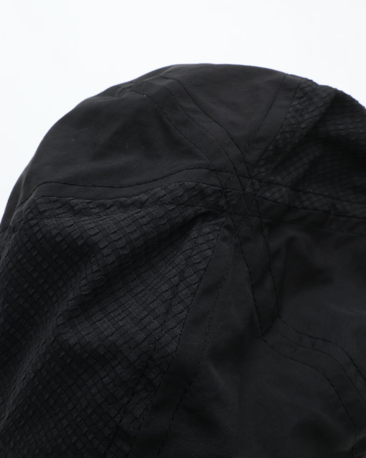 BURLAP OUTFITTER  MESHED SAILOR HAT BLACK