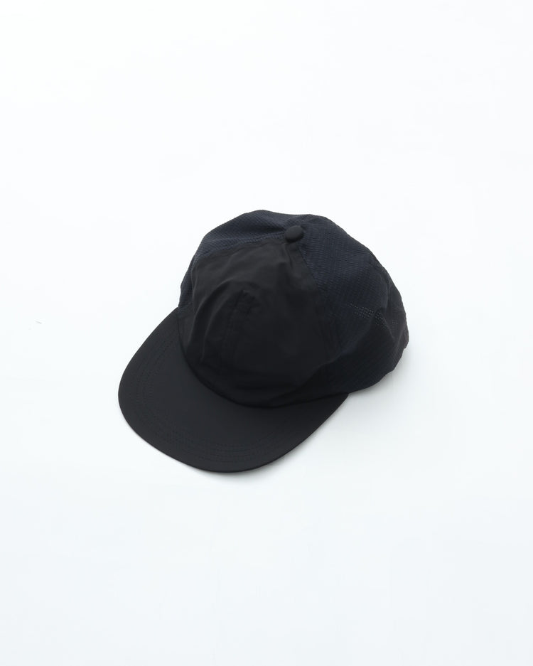 BURLAP OUTFITTER  MESHED 3-PANEL CAP BLACK