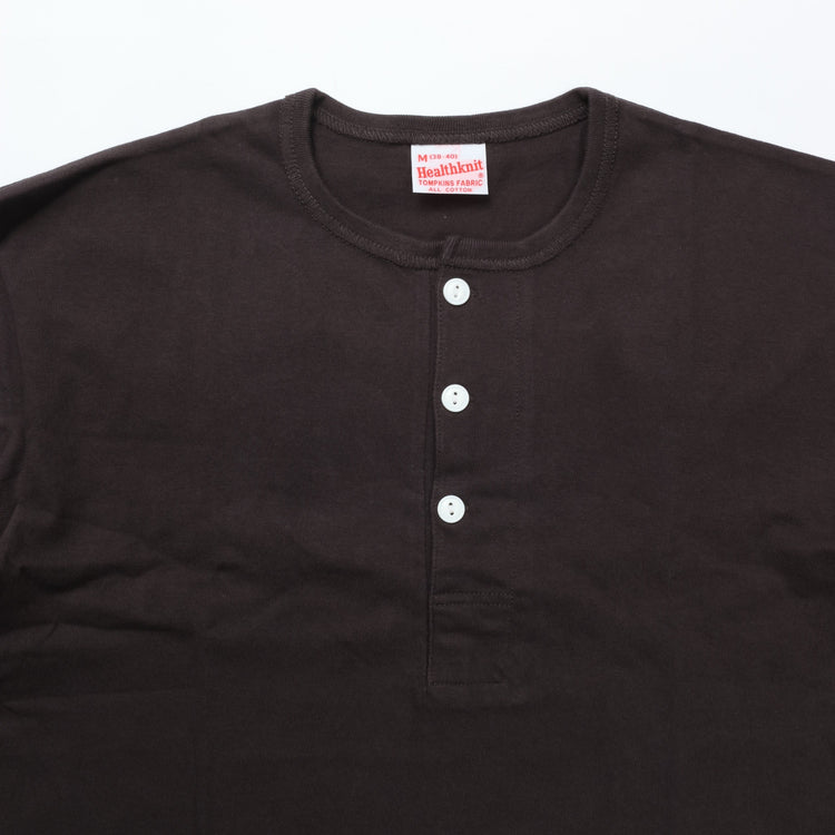 Healthknit / トンプキンス　ヘンリーネック半袖Tシャツ VBK VINTAGE