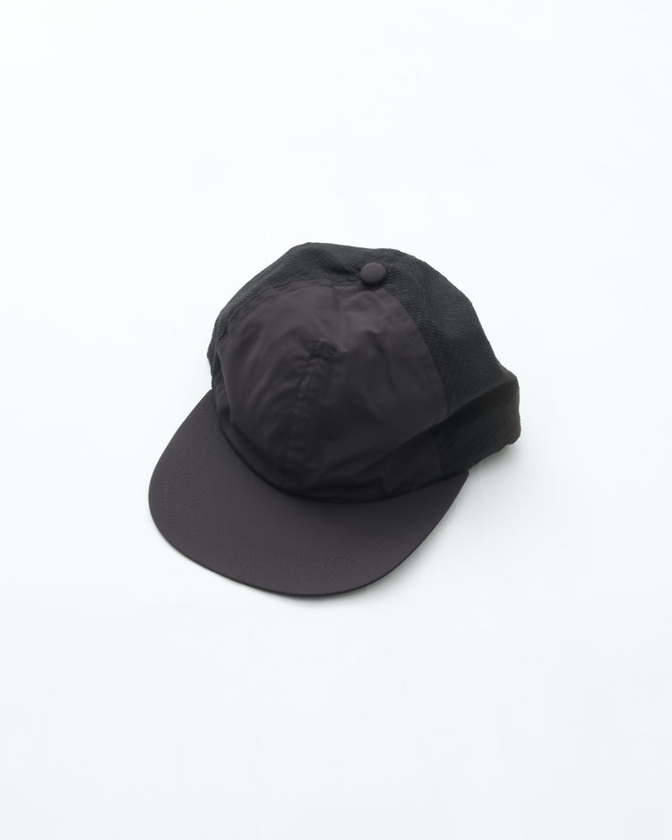 BURLAP OUTFITTER  MESHED 3-PANEL CAP RAVEN