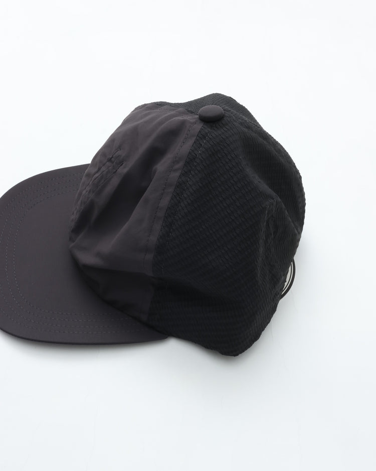 BURLAP OUTFITTER  MESHED 3-PANEL CAP RAVEN