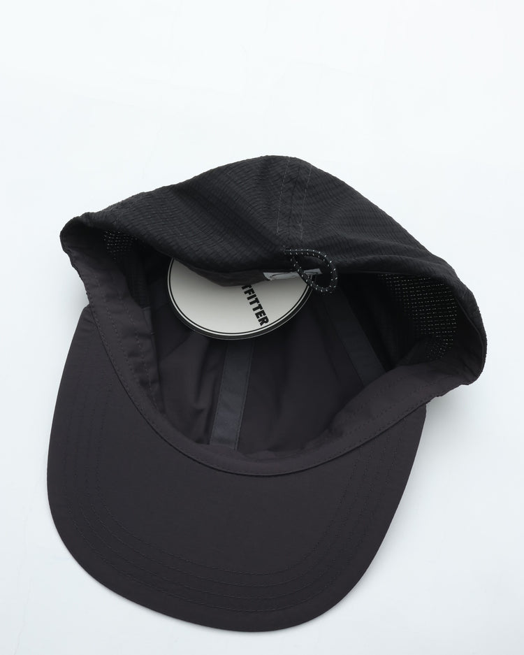 BURLAP OUTFITTER  MESHED 3-PANEL CAP RAVEN
