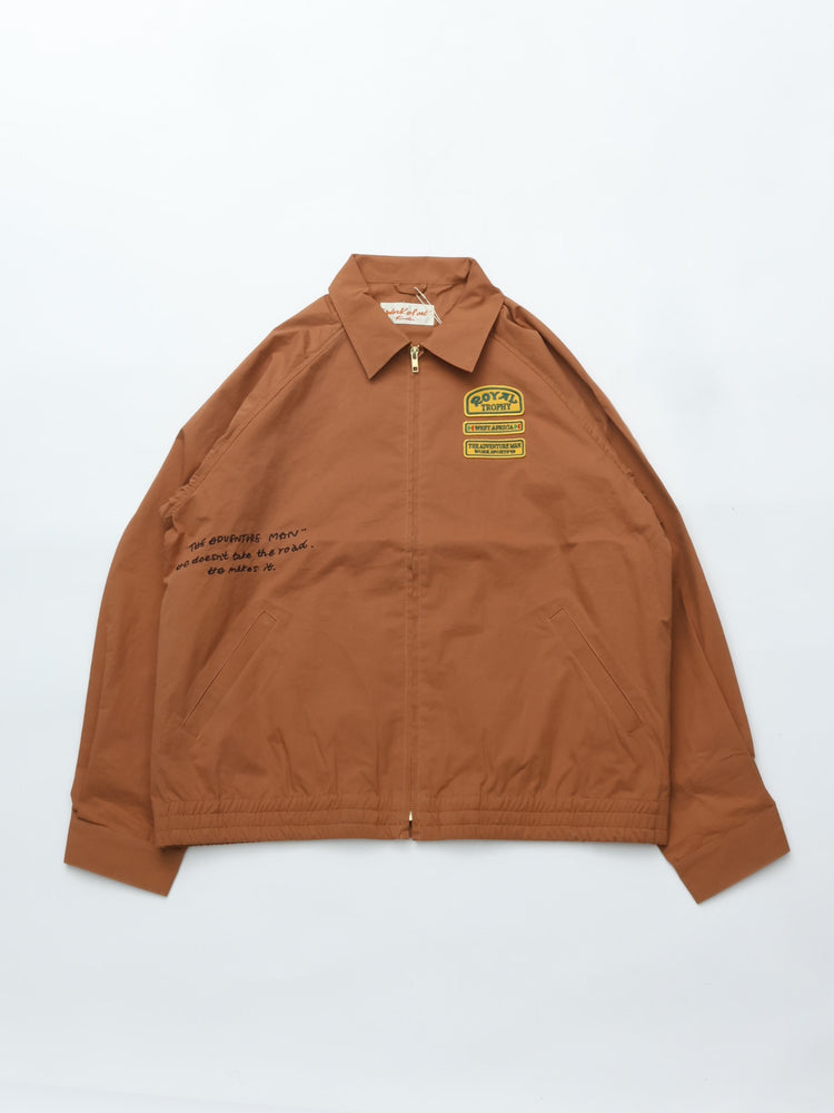 Work of Art Kendai    ROYAL ZIP BLOUSON BROWN WOA-000-261004