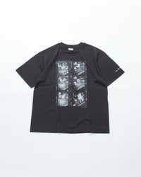 WALLA WALLA SPORT  PRINTABLE TUBE TEE / CHARLES PETERSON  "DRUM CRUSH" USED BLACK