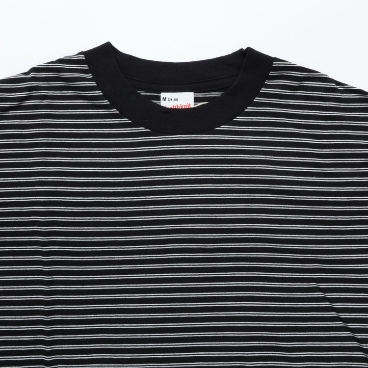 Healthknit / Classic Border Jersey Wide Crewneck S/S
