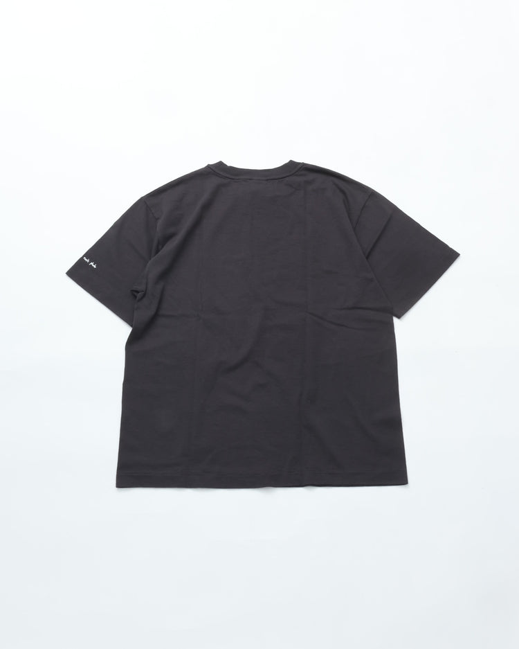 WALLA WALLA SPORT  PRINTABLE TUBE TEE / CHARLES PETERSON  "DRUM CRUSH" USED BLACK