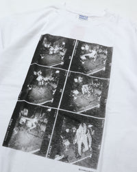 WALLA WALLA SPORT  PRINTABLE TUBE TEE / CHARLES PETERSON  "DRUM CRUSH" WHITE