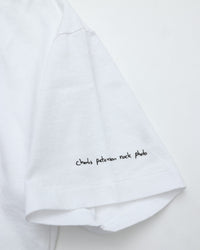 WALLA WALLA SPORT  PRINTABLE TUBE TEE / CHARLES PETERSON  "DRUM CRUSH" WHITE