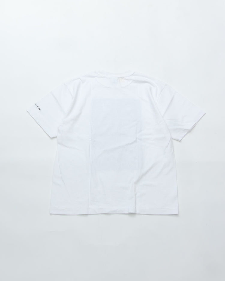 WALLA WALLA SPORT  PRINTABLE TUBE TEE / CHARLES PETERSON  "DRUM CRUSH" WHITE