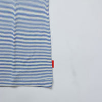 Healthknit / Narrow Border Crew Neck Short Sleeve T-Shirt Women's Natural Blue 