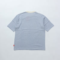 Healthknit / Narrow Border Crew Neck Short Sleeve T-Shirt Women's Natural Blue 