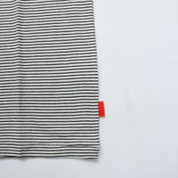 Healthknit / ナローボーダー　クルーネック半袖Tシャツ Women'S NATURAL*BLACK