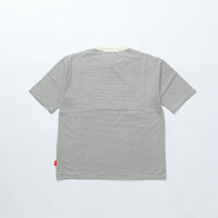 Healthknit / ナローボーダー　クルーネック半袖Tシャツ Women'S NATURAL*BLACK