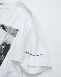 WALLA WALLA SPORT  PRINTABLE TUBE TEE / CHARLES PETERSON  "CROWD SURF" WHITE