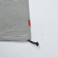 Healthknit / Narrow Border Jersey Wide Henleyneck S/S NATURAL/BLACK