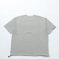 Healthknit / Narrow Border Jersey Wide Henleyneck S/S　NATURAL/BLACK