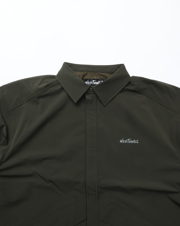 WILD THINGS / DENALI SS SHIRTS DARK GREEN デナリショートスリーブシャツ