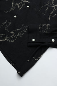 OLD JOE BRAND ORIGINAL PRINTED OPEN COLLAR SHIRTS (ANIMAL DRAWING) Long-sleeve 261OJ-SH18