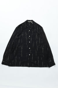 OLD JOE BRAND   ORIGINAL PRINTED OPEN COLLAR SHIRTS (KASURI) Long-sleeve 261OJ-SH16