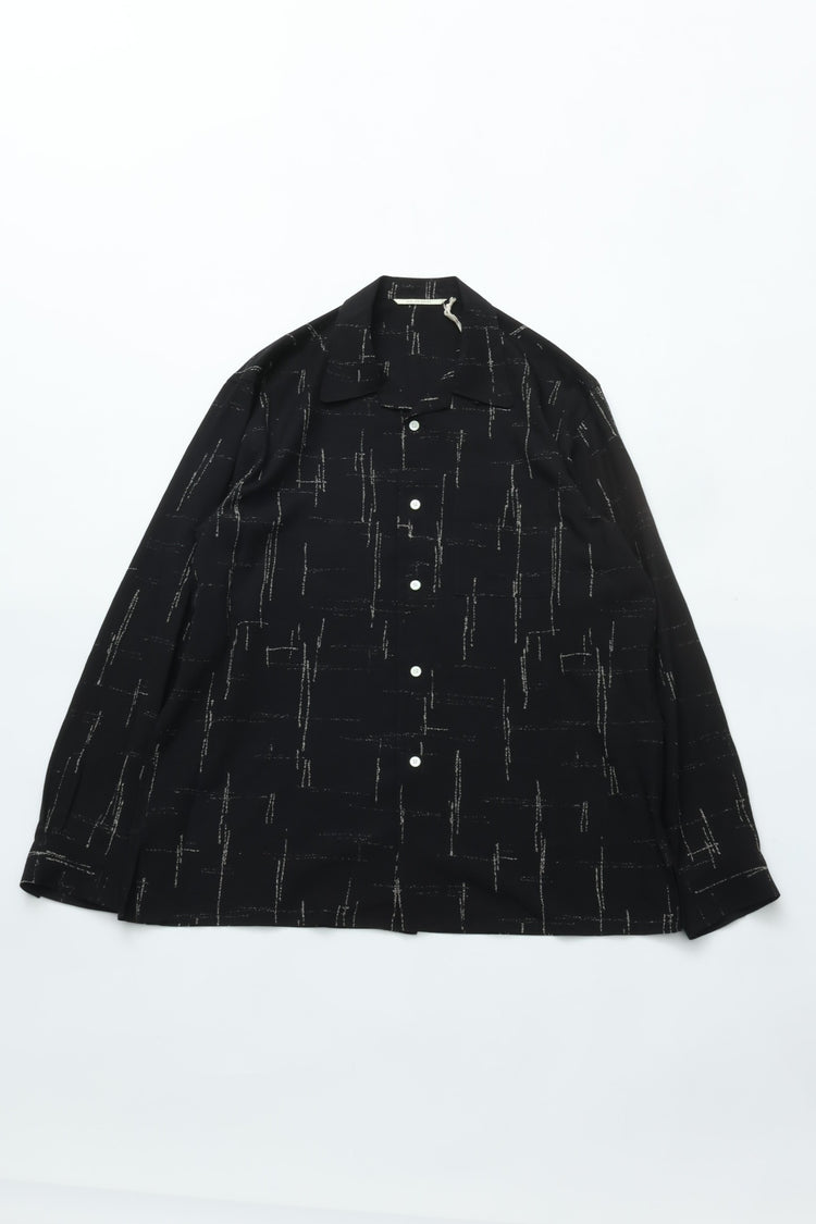 OLD JOE BRAND ORIGINAL PRINTED OPEN COLLAR SHIRTS (KASURI) Long-sleeve 261OJ-SH16