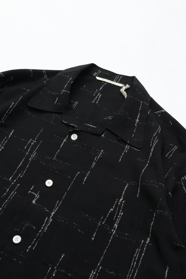 OLD JOE BRAND   ORIGINAL PRINTED OPEN COLLAR SHIRTS (KASURI) Long-sleeve 261OJ-SH16