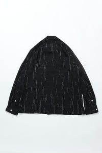 OLD JOE BRAND   ORIGINAL PRINTED OPEN COLLAR SHIRTS (KASURI) Long-sleeve 261OJ-SH16