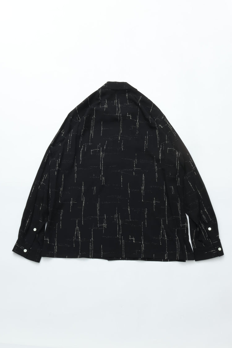 OLD JOE BRAND ORIGINAL PRINTED OPEN COLLAR SHIRTS (KASURI) Long-sleeve 261OJ-SH16