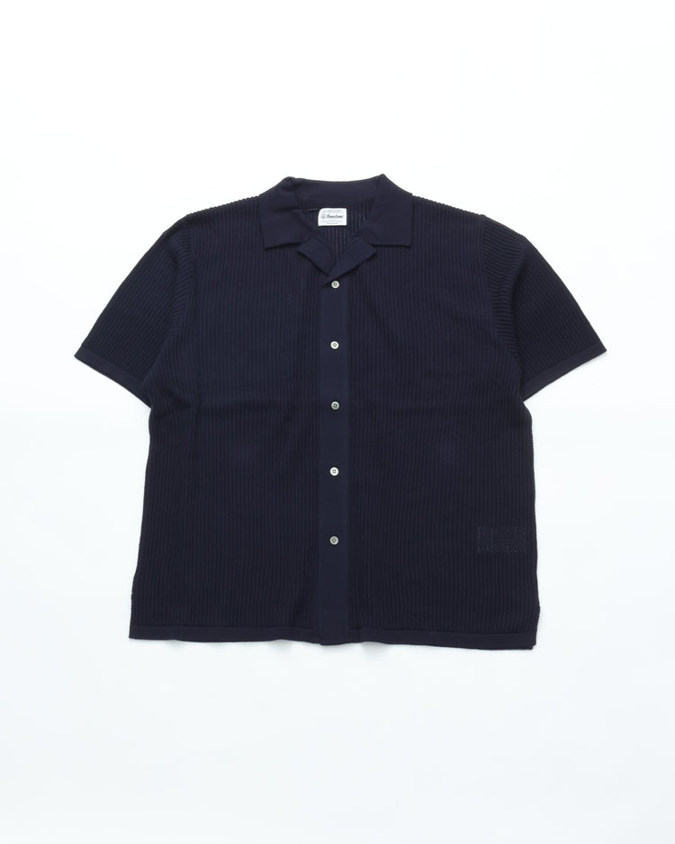 Yonetomi   COTTON SUKASHI KNIT SHIRT 95-262-030