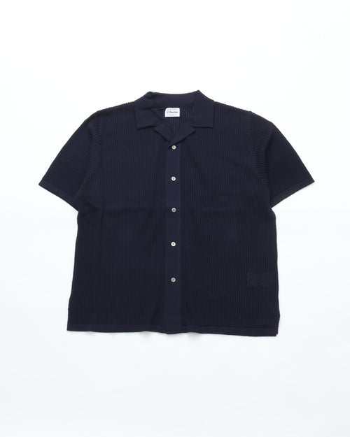 Yonetomi   COTTON SUKASHI KNIT SHIRT 95-262-030