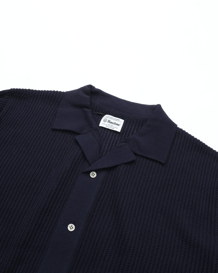 Yonetomi   COTTON SUKASHI KNIT SHIRT 95-262-030