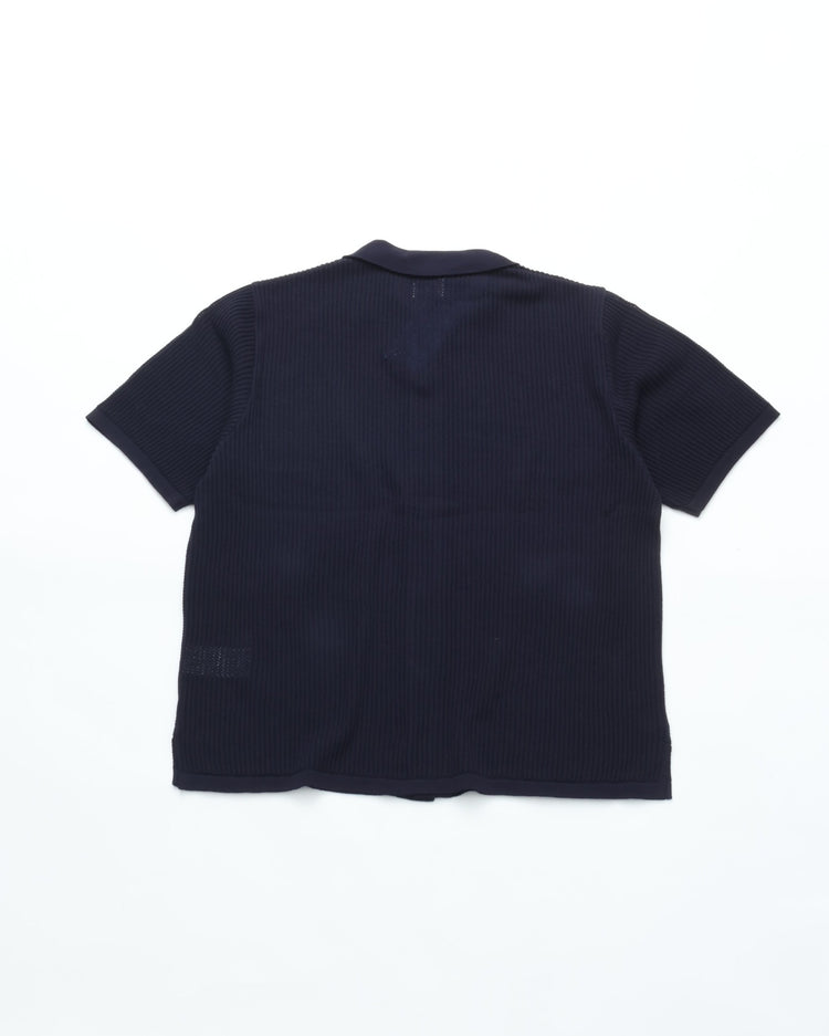 Yonetomi   COTTON SUKASHI KNIT SHIRT 95-262-030