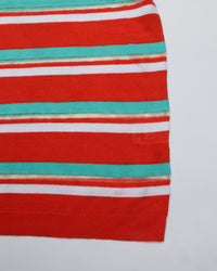 THE SHINZONE / MULTI STRIPED CREW NECK KNIT 24 RED