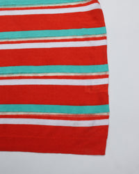 THE SHINZONE / MULTI STRIPED CREW NECK KNIT 24 RED