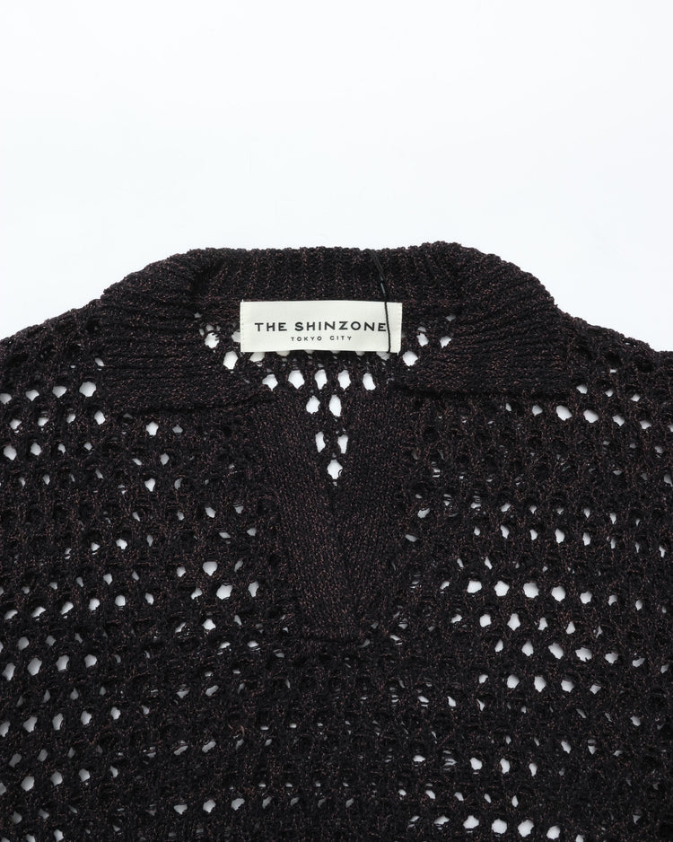 THE SHINZONE / OPENWORK POLO KNIT