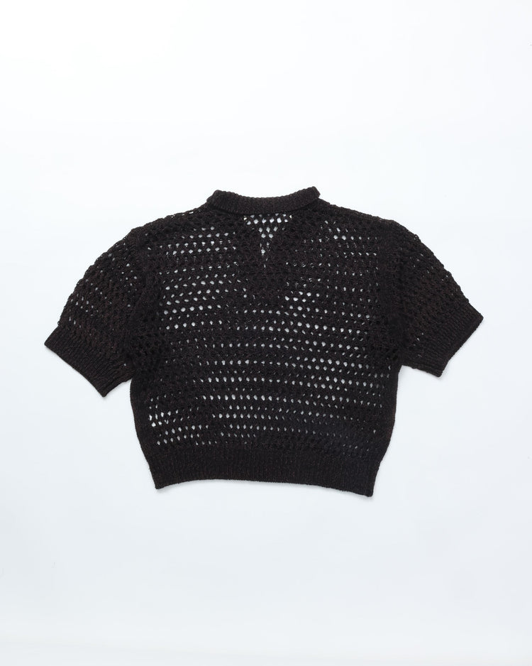 THE SHINZONE / OPENWORK POLO KNIT