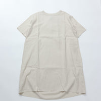 maillot / linen rich back tuck half sleeve shirt-OP IVORY