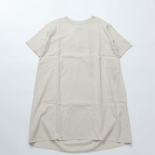 maillot / linen rich back tuck half sleeve shirt-OP IVORY